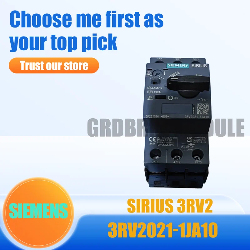 

New Original SIEMENS 3RV2021-1JA10 Motor Protection Circuit Breaker 9-12A