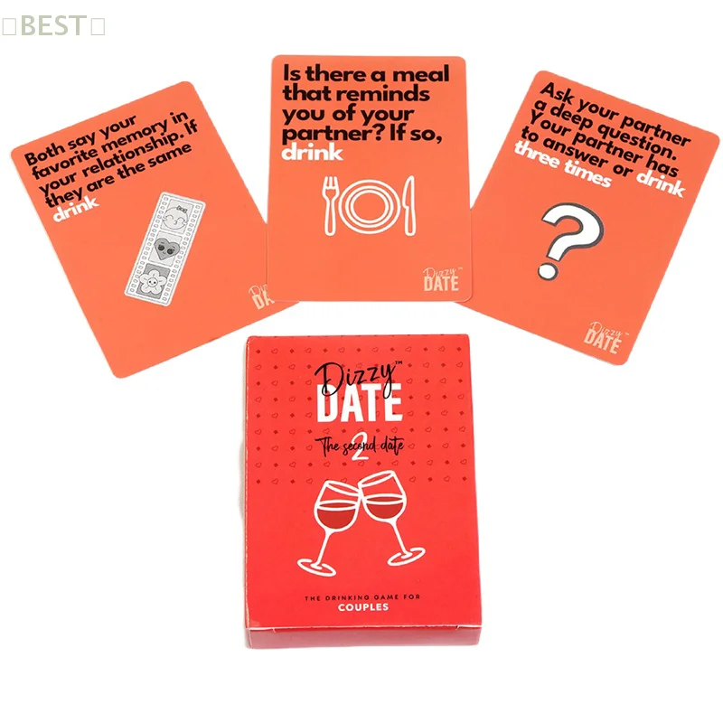 1 Set Couple Card Night Interactive Games Truth Or Dare Adventure Prop Romantic Love Q&A Poker Warm Field Board Games