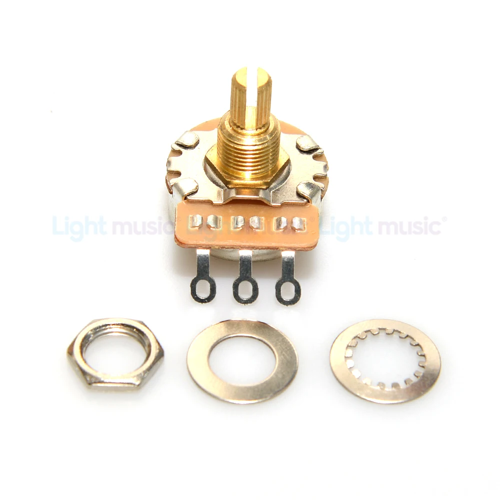 4PCS Kurze Welle Gitarre Potentiometer Messing 3/8 \