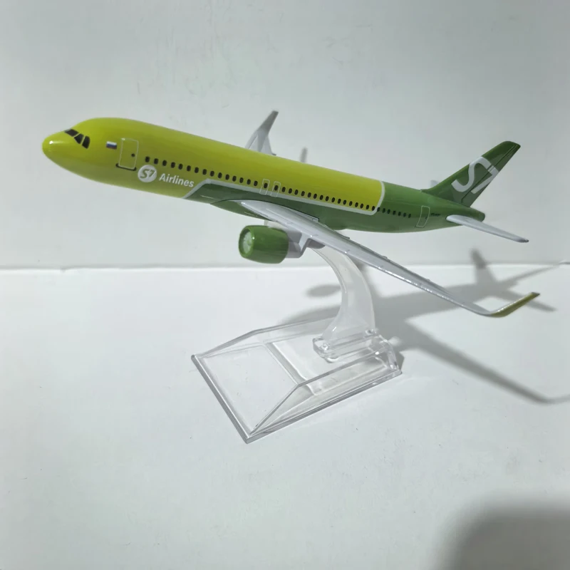 JASON TUTU 16cm Siberian Airlines S7 Airbus 320 Plane Airplane Model Aircraft Model Diecast Metal 1/400 Scale Planes Gift Collec