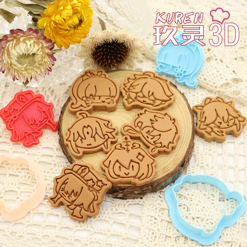 Game Impact Yae Miko Cookie Cutter Mold DIY Cake Tool Children Biscuit Stamp Fondant Mould Baking Sugarcraft Accessories