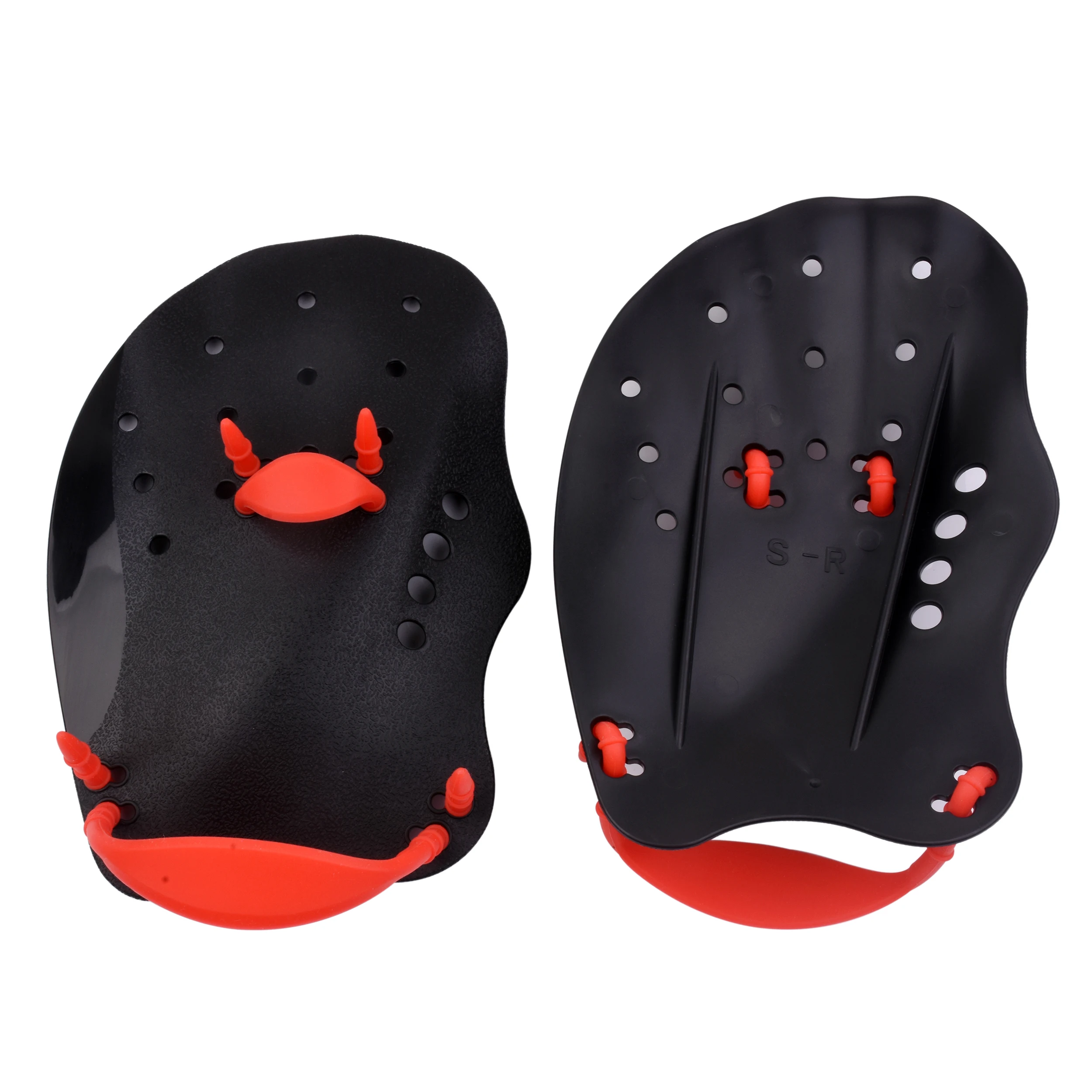 Schwarze Schwimmflossen für Kinder und Erwachsene, Freestyle-Trainingflossen, Professionelle Schwimmausrüstung – Detail 17