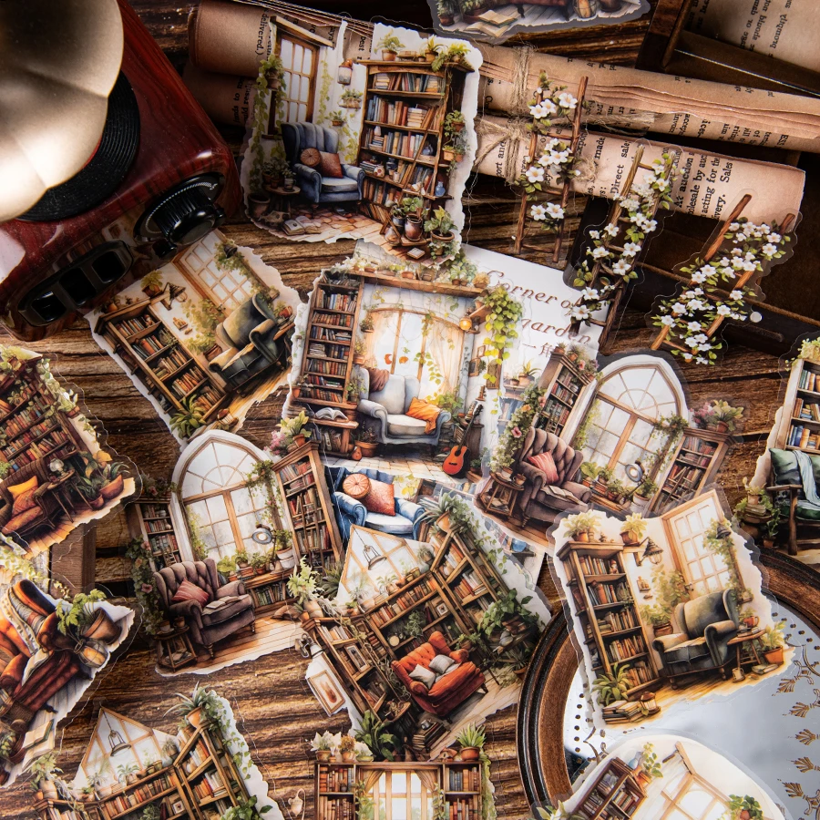 3шт, ретро наклейка для украшения садовой сцены, самоклеящаяся, водонепроницаемая, для декоративного геля для резьбы