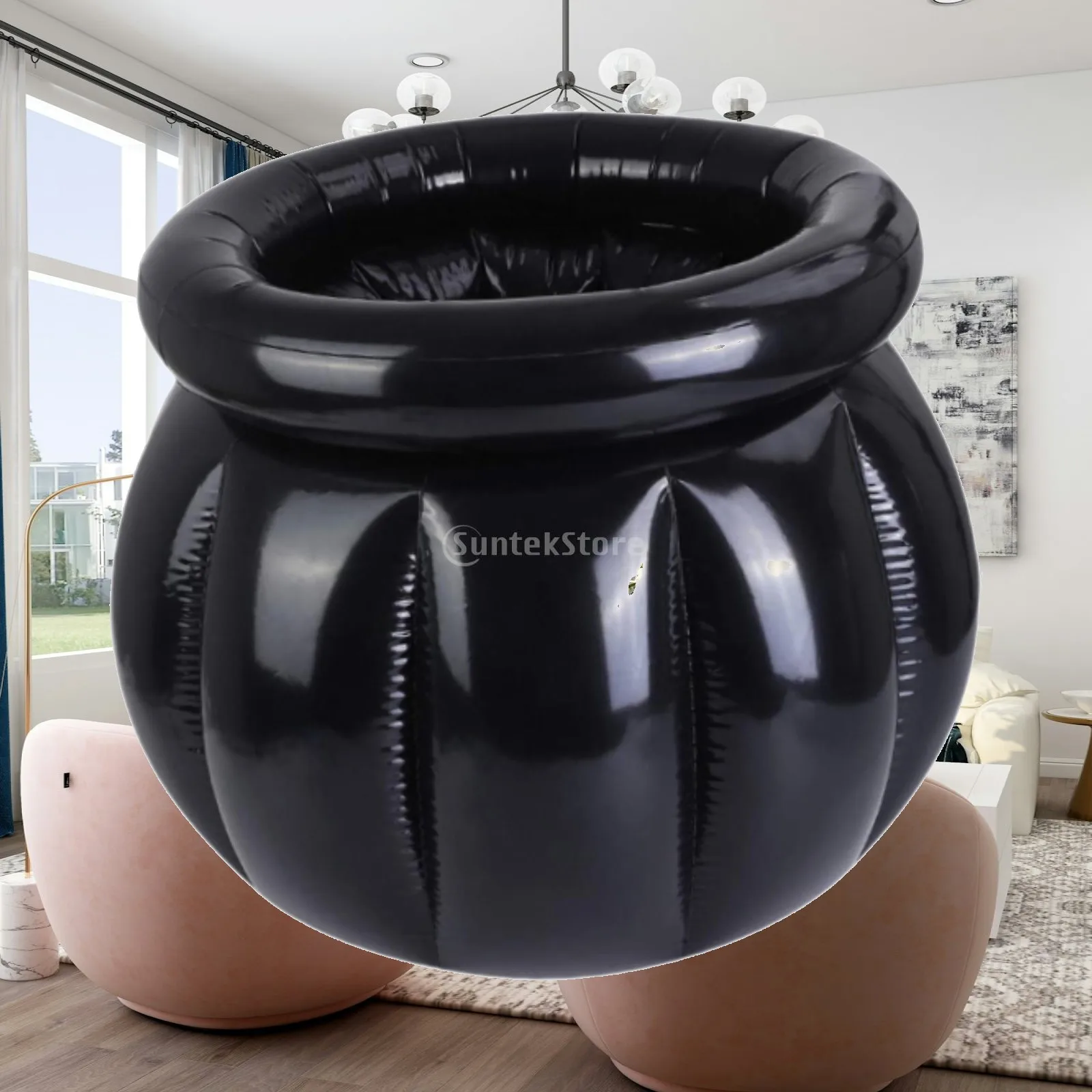 Halloween Inflatable Cooler Cauldron Kettle Versatile Large Drink Containers for Festival Outside Halloween Home Indoor Outdoor