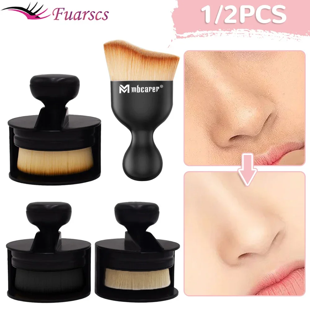 1/2PCS Seal Foundation Brush Push-Pull O Shape Seal Stamp Makeup Brushes Powder Blush Brush Liquid Cosmetic Make Up Brushes Tool