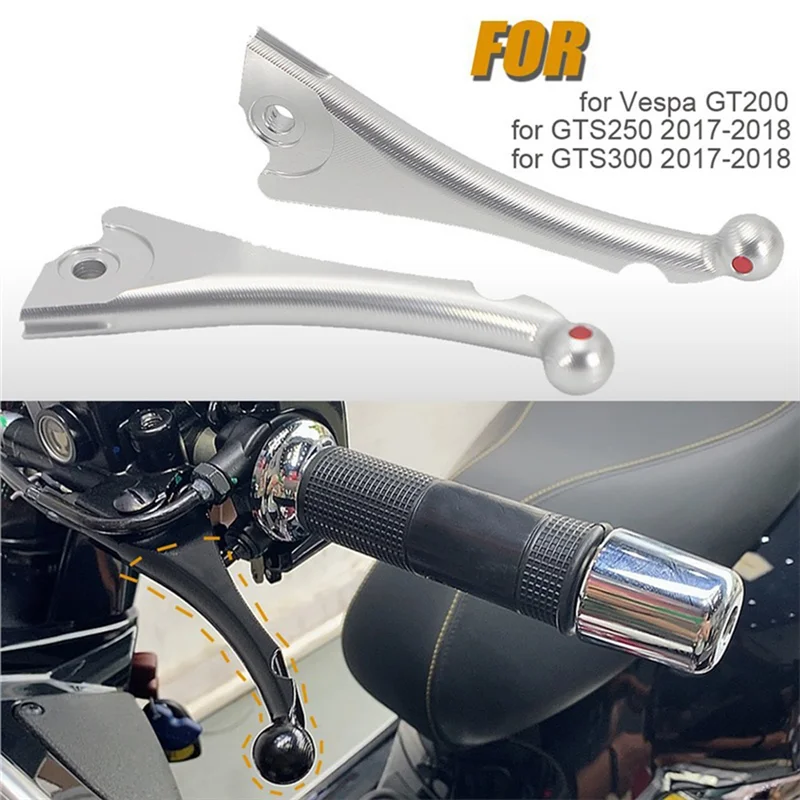 

NEW-Motorcycle Modified Clutch Brake Lever For Vespa GT 200 GTS 250 300 2017-2021 Clutch Lever Motorcycle Parts
