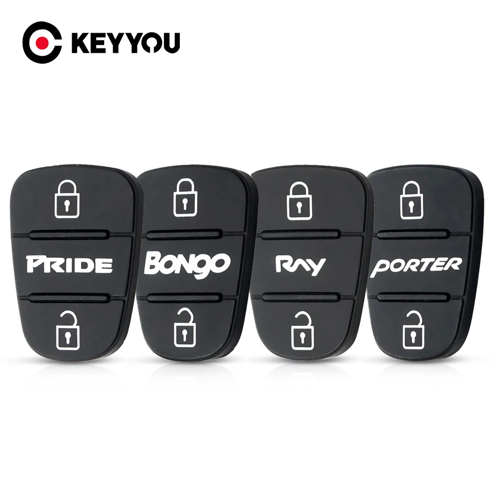 KEYYOU 20x For Hyundai I30 IX35 Kia K2 K5 PRIDE BONgo RNY PORTER Key 3 Button Flip Folding Remote Car Key Shell Case Rubber Pads