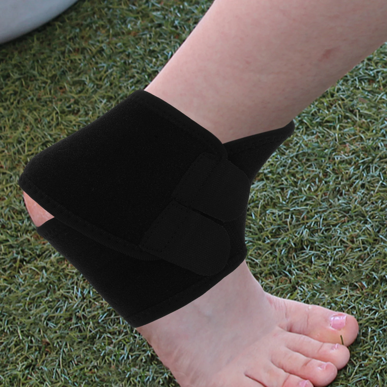 

2 Pcs Ankle Foot Guard Support Brace for Sports Protective Case Protectors Black Kids Child