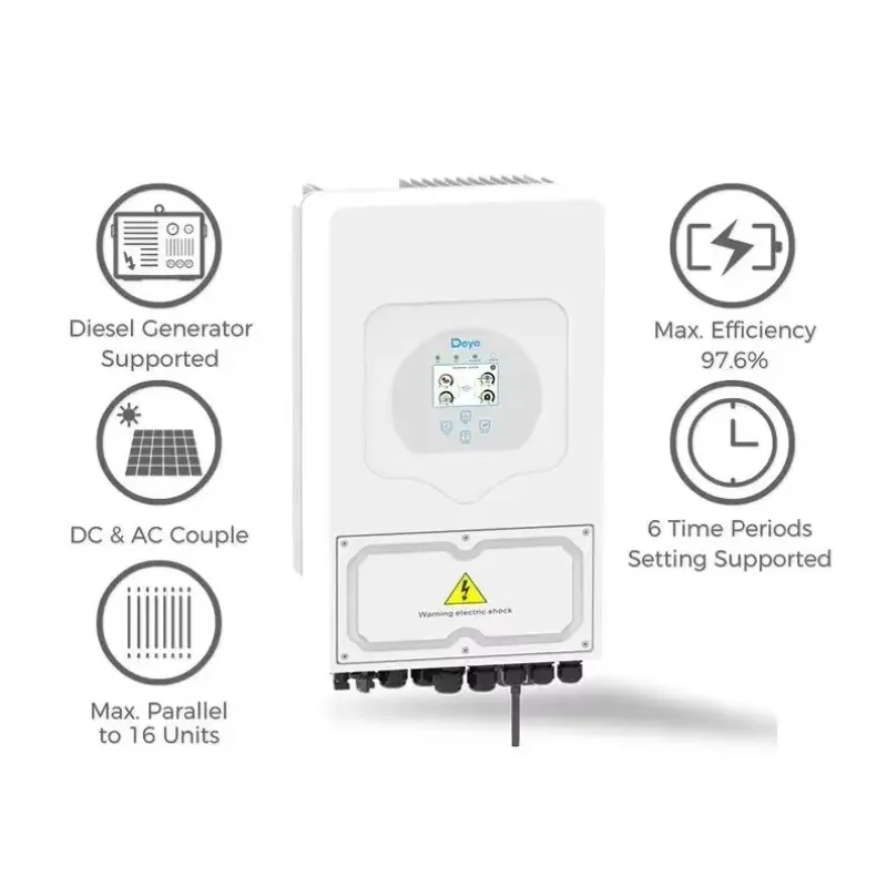 Гибридные инверторы Deye, 6 кВт, быстрая установка, в наличии Sun6K-SG03LP1-EU, солнечный инвертор 6 кВА, гибридный солнечный инвертор 6000 Вт
