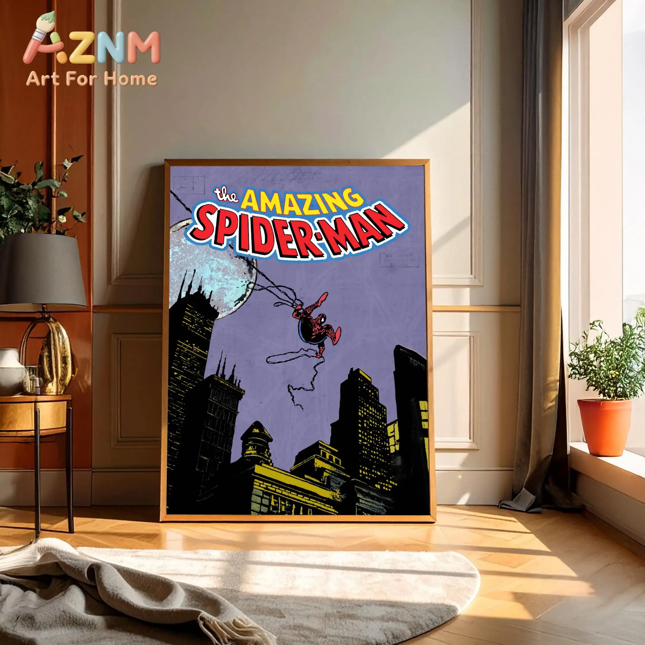 Spider-Man Comic-Buch-Poster _ Retro Marvel Wandkunstdruck