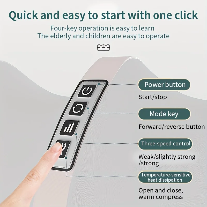 Massageador automático de pés 110V / 220V com adaptador - alivia a fadiga, desbloqueia veias e acalma o corpo inteiro - Presente perfeito para gordura