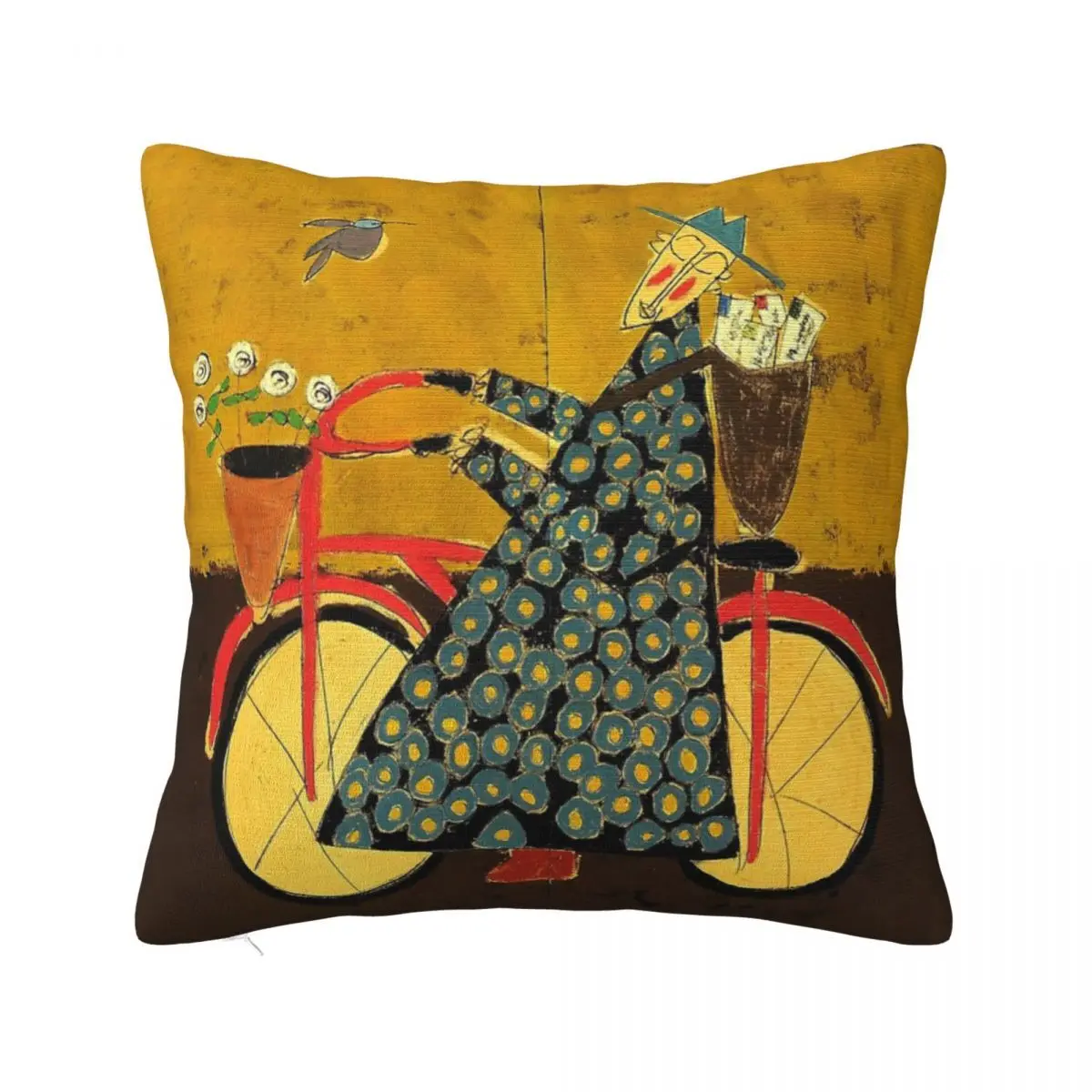 Bicycle Monk With Loveletters Pillowcases Cushion Cover Decoration For Bedroom Pillow Case Pillow Cover