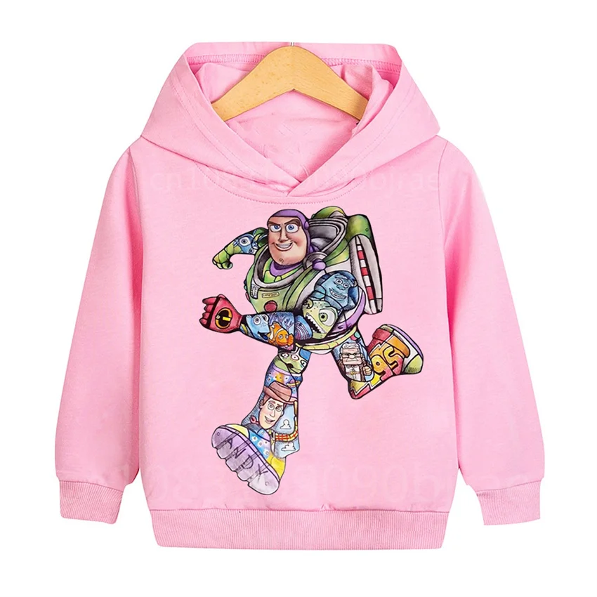 Buzz Astral Casual Hoodies Clothes Cartoon Puppy Fashion Cartoon Children Autumn Sweatshirt Pullover Boys Girls Top for Kids