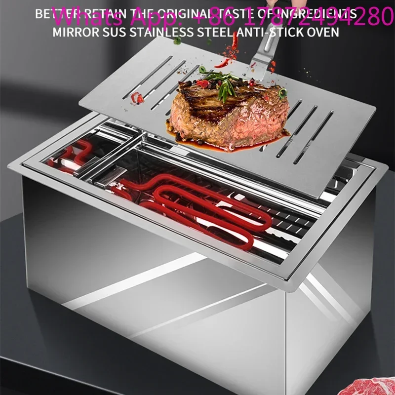 Touch control New design 2000W stainless steel  Radiant-cooker for hotel bbq electric stove