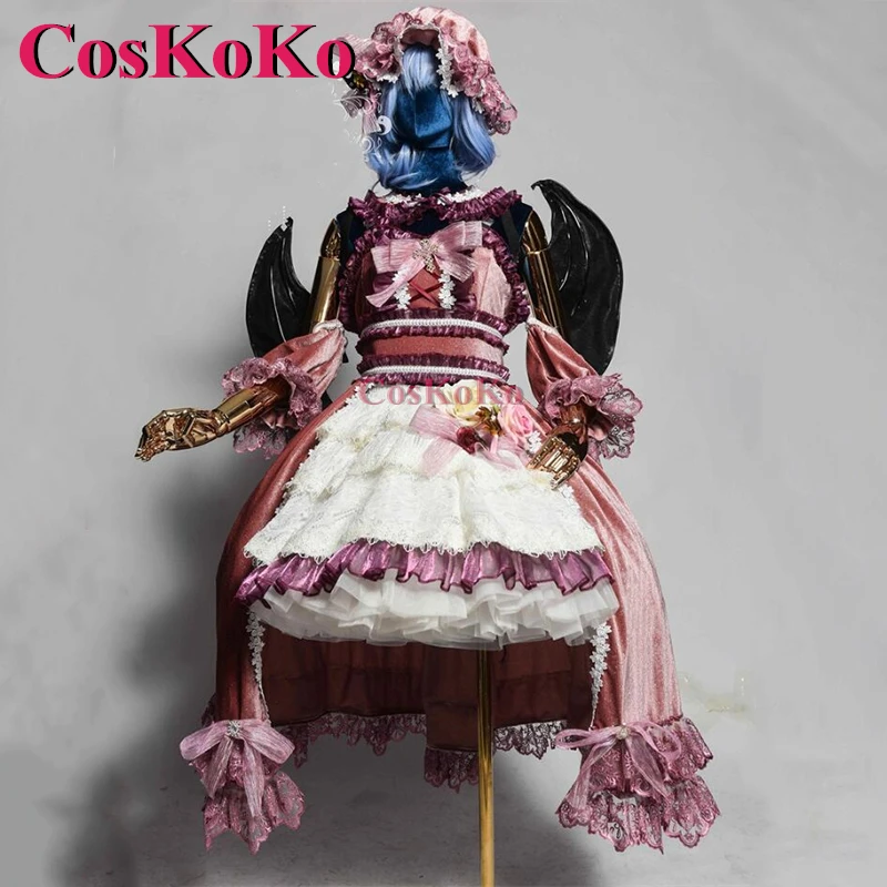 【Customized】CosKoKo Remilia Scarlet Cosplay Game Touhou Project Costume Sweet Gorgeous Formal Dress Halloween Role Play Clothing