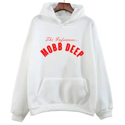 Mobb Deep Hooded for Autumn/Winter Hip Hop Fleece Sweatshirts Long-sleeved Gothic Hooded Clothes Sudaderas Casual Vintage Hoody