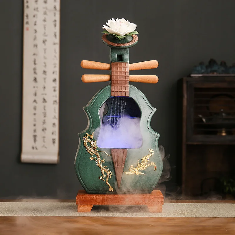 Factory direct Chinese ceramic flowing water ornaments circulating