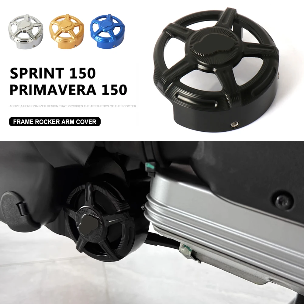 

New Accessories Frame Engine Rocker Arm Trim Decorative Cover With Logo For Vespa SPRINT Sprint 150 PRIMAVERA Primavera 150