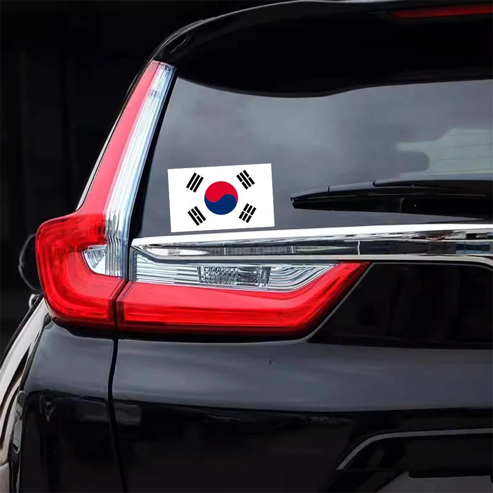 Korea Flag Creative Car Sticker Car IPAD Laptop Motorcycle Personalized Vinyl Waterproof Styling Decal Auto Exterior Accessories