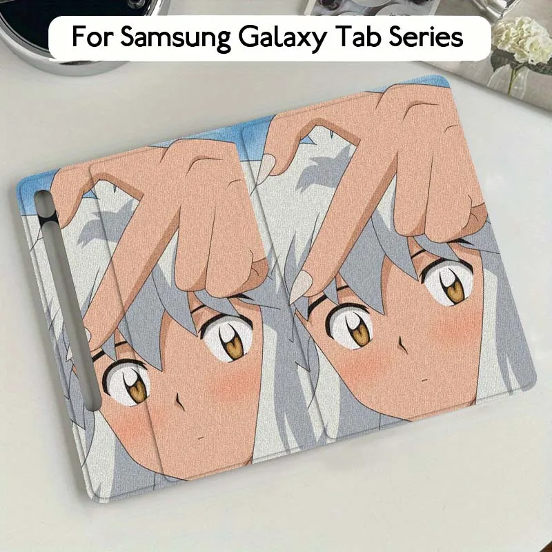 Inuyasha Art Popular Anime For Samsung Galaxy Tab S9 S10 S6 S7 S8 FE Plus Lite Inch Foldable Cover Tablet Case