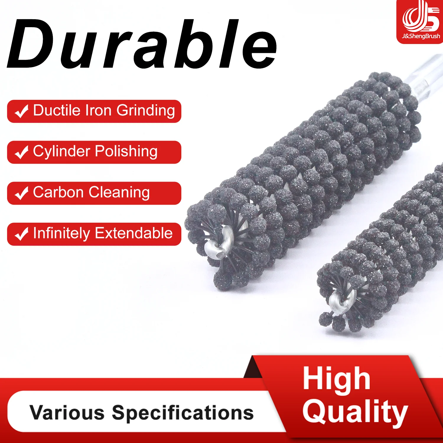 Ball-Style Cylinder Honing Tool Brush M6 Threaded Shank Surface Finishing Deburring Crosshatching Hand Power Tool Accessories