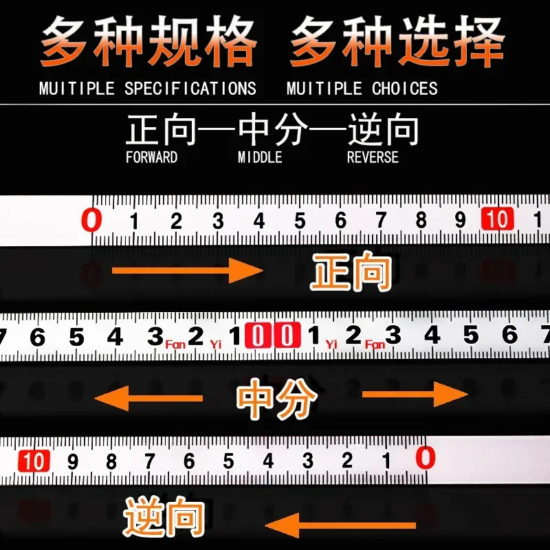 Selbstklebendes Metrisches Maßband aus Edelstahl mit Gehrungsschiene, rostfreies, langlebiges und verschleißfestes Lineal