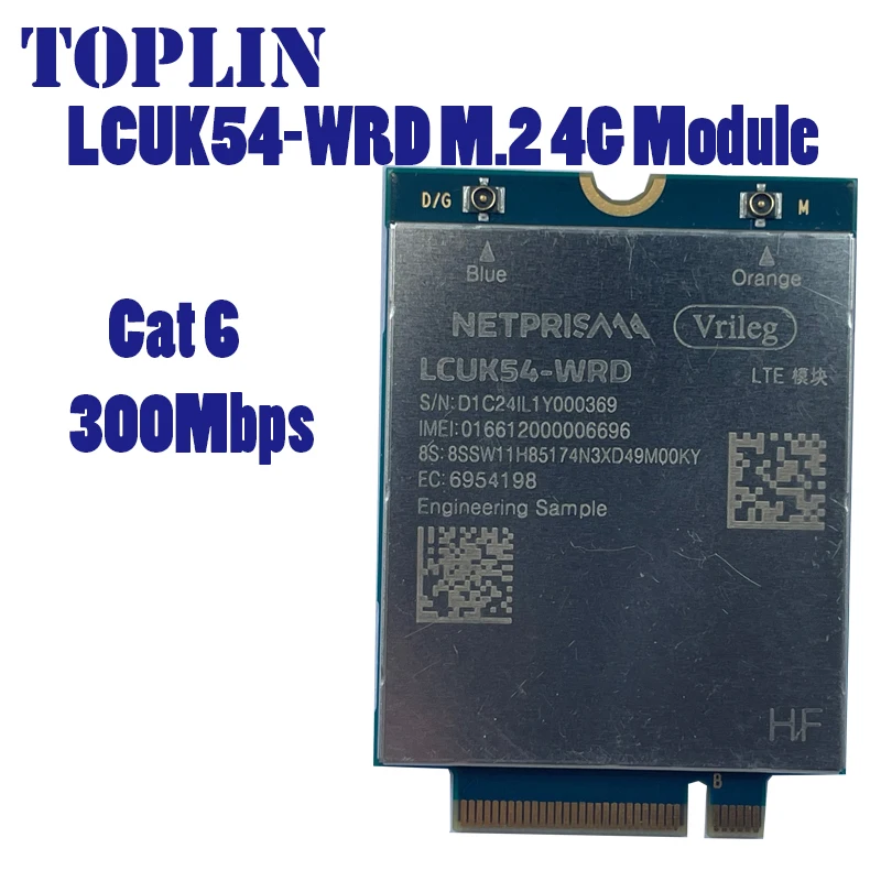 

Модуль 4G LTE-A LCUK54-WRD Cat6 300 Мбит/с, карта 4G M.2 для ноутбука и роутера
