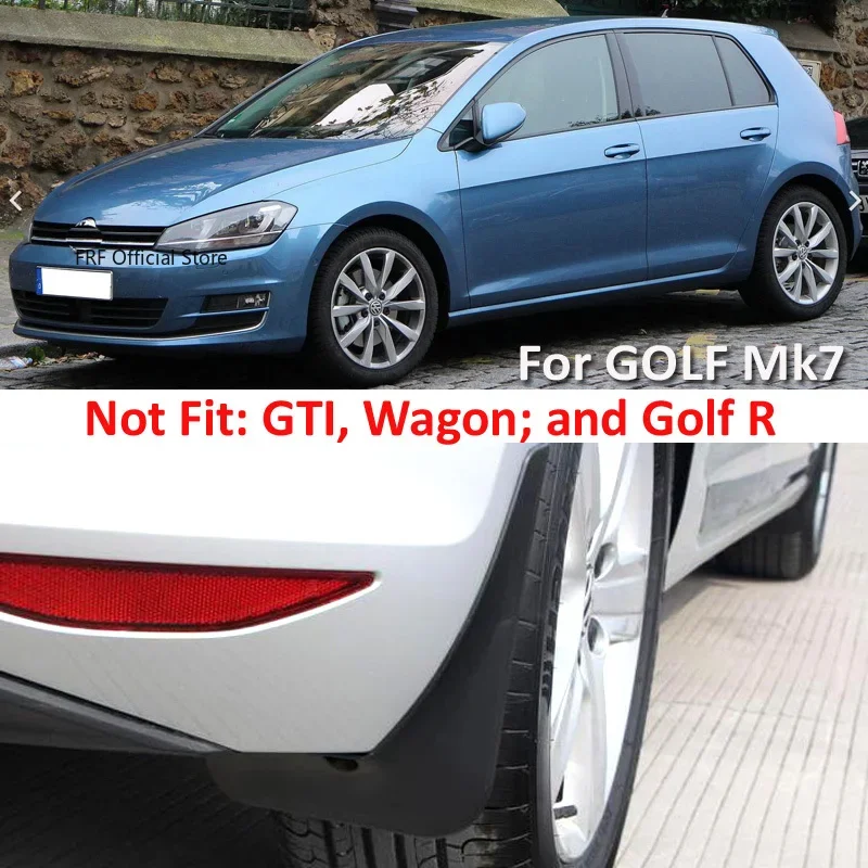 Immagine 5: Per Volkswagen VW Golf 7 Mk7 VII 5G 2013 2014 2015 2016 2017 2018 2019 Auto Paraspruzzi Parafanghi Paraspruzzi Parafango Accessori
