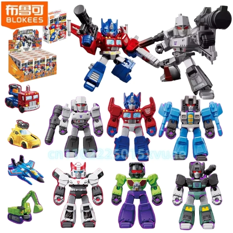 

New Blokees Block Transformers Defender Version Wave1 Optimus Prime Megatron Version Movable Model Assembly Toy Children Gift