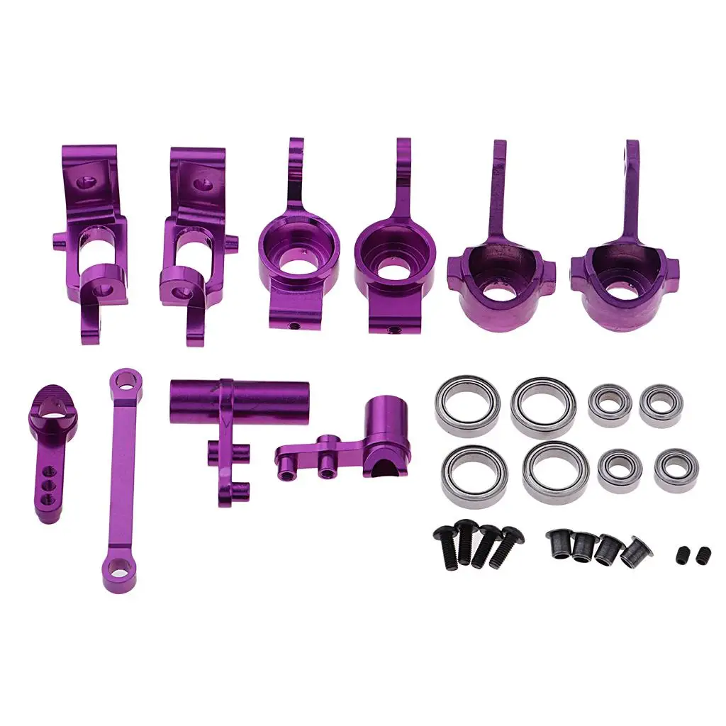 

Детали для обновления радиоуправляемого автомобиля, держатель ступицы поворотного кулака из сплава 102011 122057, шарикоподшипники для HSP 1 10 Buggy Truck