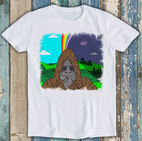 Big Lez Show Sassy The Sassquach Rainbow Space Funny Meme Gift Tee T Shirt M1533