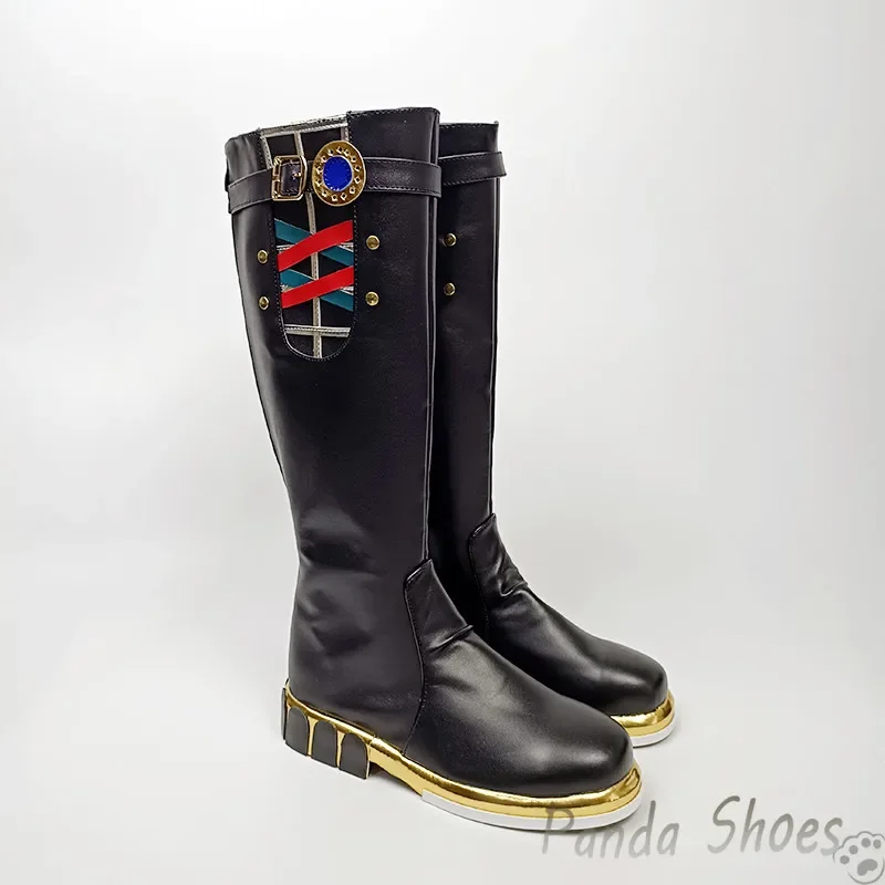 أوغوري كاب تأثيري أحذية أنيمي لعبة Umamusume جميلة ديربي كوس أحذية طويلة تأثيري حلي الدعامة الأحذية لحفلة الهالوين