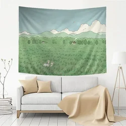 Green Plant Cute Kawaii Hanging Bohemian Tapestry Hanging Tarot Hippie Wall Rugs Dorm Wall Hanging Home Decor