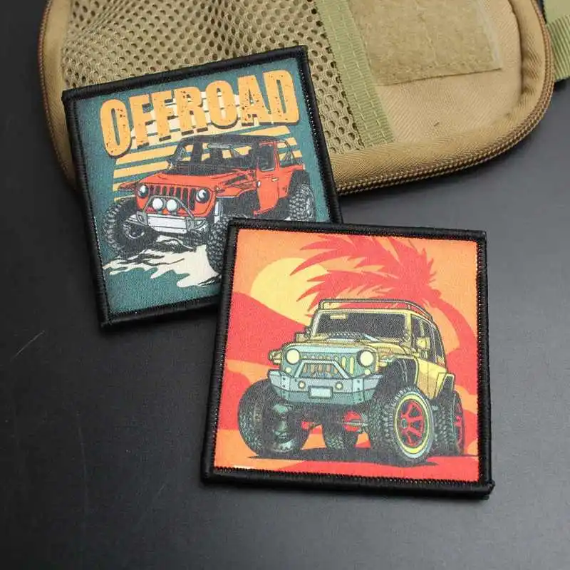 في الهواء الطلق على الطرق الوعرة المركبات طباعة التصحيح جيب التخييم في الهواء الطلق التكتيكية شارة DIY ديكور للملابس وحقائب الظهر