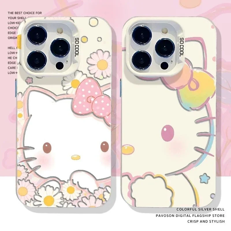 Flower Hello Kitty Casing For Infinix Tecno Spark 30C 7 10 20 Pro Camon 40 Pro 30S SMART 5 7 8 6 9 10 Plus Pova 6 Pro Case Cover