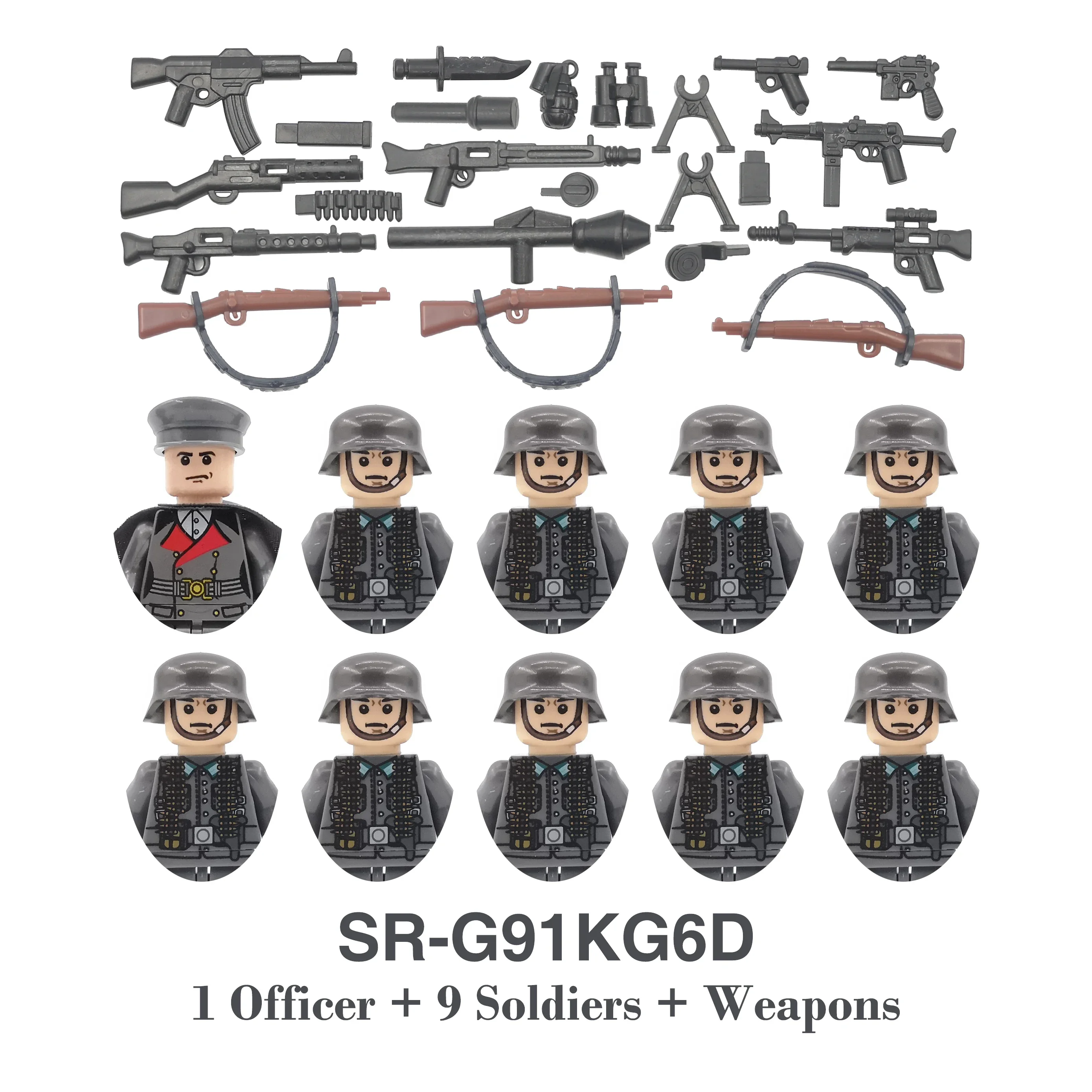 DIY WOII Infanterie Medisch Korps Soldaat Motorfiets Sovjet Amerikaanse Leger Militaire Wapens Bouwsteen Steentjes Kinderen Kids Cadeau Speelgoed