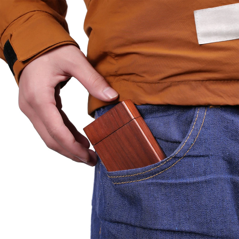 

Guitar Picks Storage Case Without Shaped Holder Guitarist Accessory Black Walnut