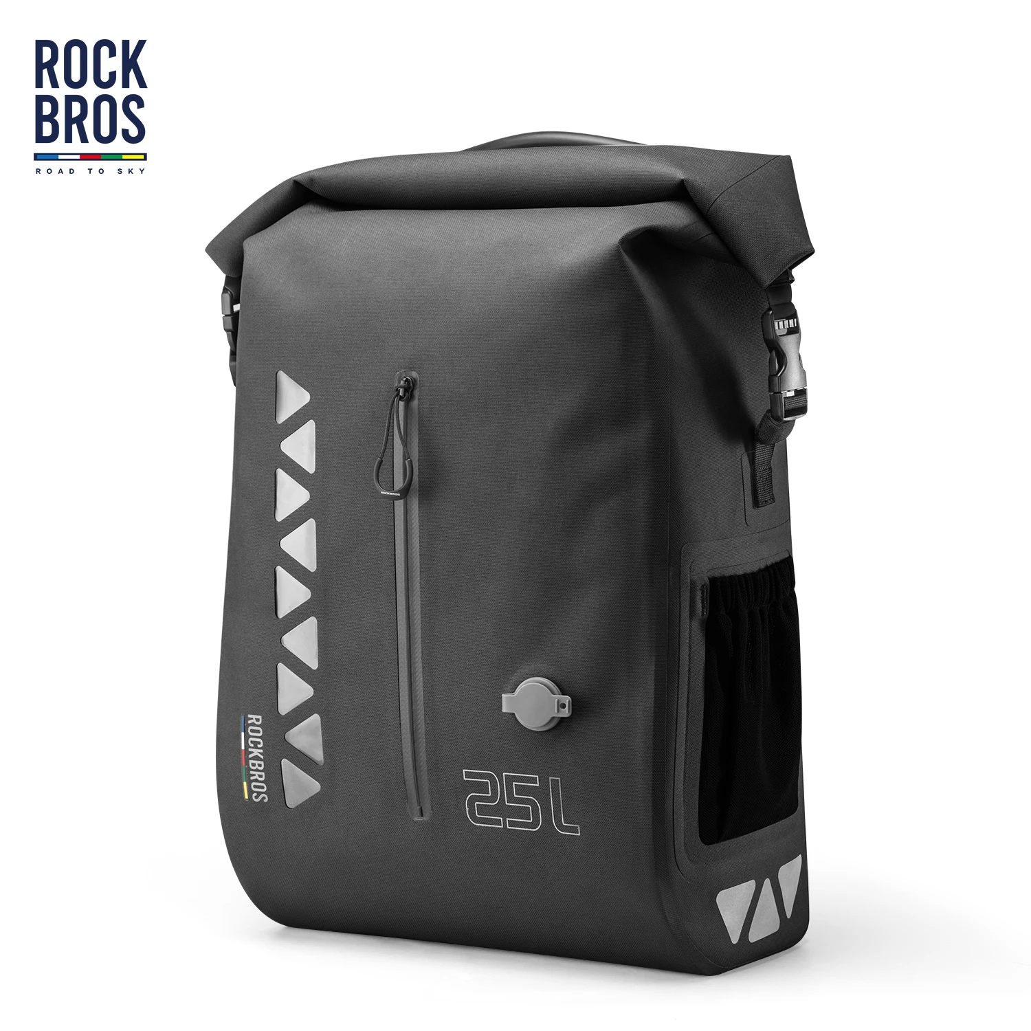 

ROCKBROS ROAD TO SKY Cycling Rack Bag Seamless Waterproof 25L Large Capacity Bicycle Bag Wear-resistant Rack Bag Bike Accessary
