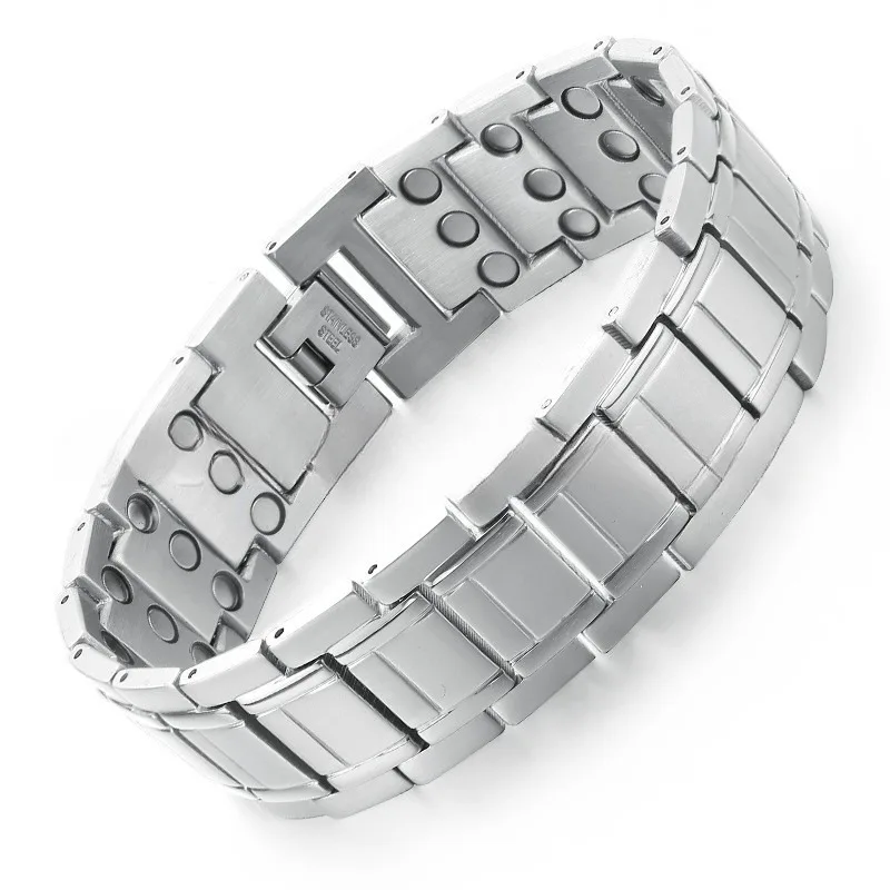 Titanium Steel Magnetic Bracelet Men Adjustable Link Chain Health Care Wristband Jewelry