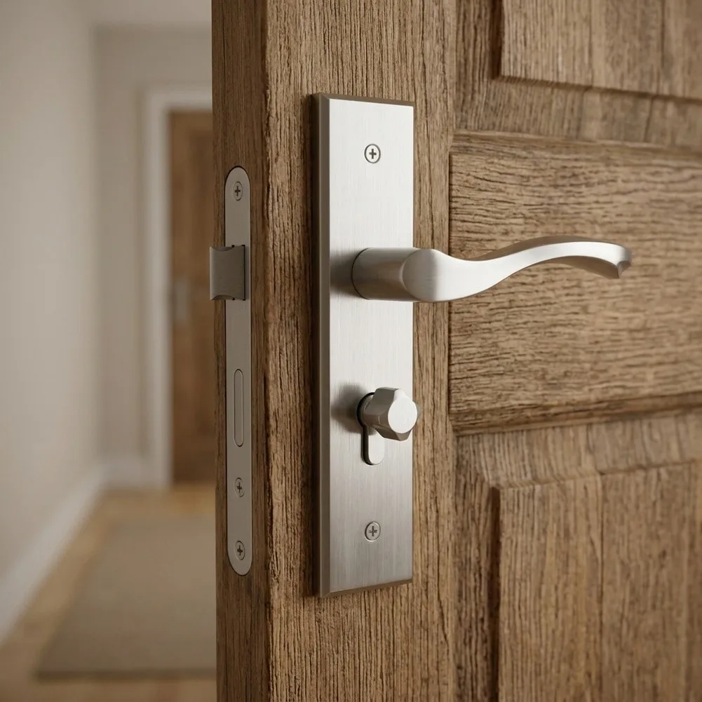 Privacy Door Lock Set Built with Thick SUS304 Stainless Steel and Designed for Residential Interior Applications