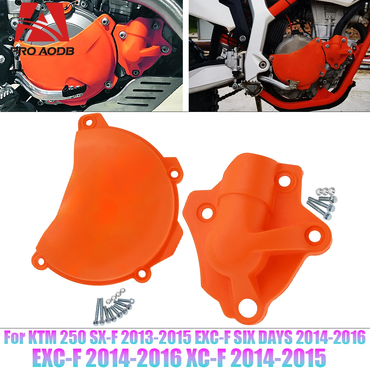 

Engine Clutch Guard Water Pump Cover For KTM 250 350 SXF EXCF SIX DAYS XCF XCFW SXF FREERIDE 2011 2012-2016 Dirt Bike Motorcycle