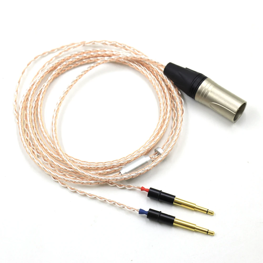 Haldane HIFI Single Crystal Copper Silver Mix Headphone Upgrade Replace Cable For Meze 99 Classics 99neo ANTONIO 99 NEO NOIR