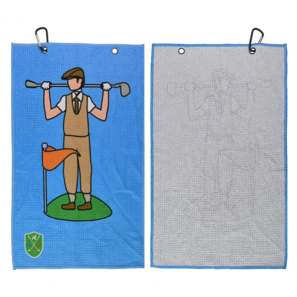 Elegante Toalla de Golf muy absorbente, secado rápido, resistente al desgaste, sin decoloración, Ideal para limpiador de pelotas de Golf, toallitas con estampado