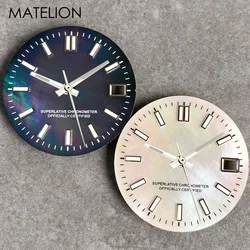 Mother of Pearl Watch Dial for NH35 NH36 NH38 NH70 NH71 NH72 Movement Baton Makers 29mm Luminous DJ Hands MOP Watch Face