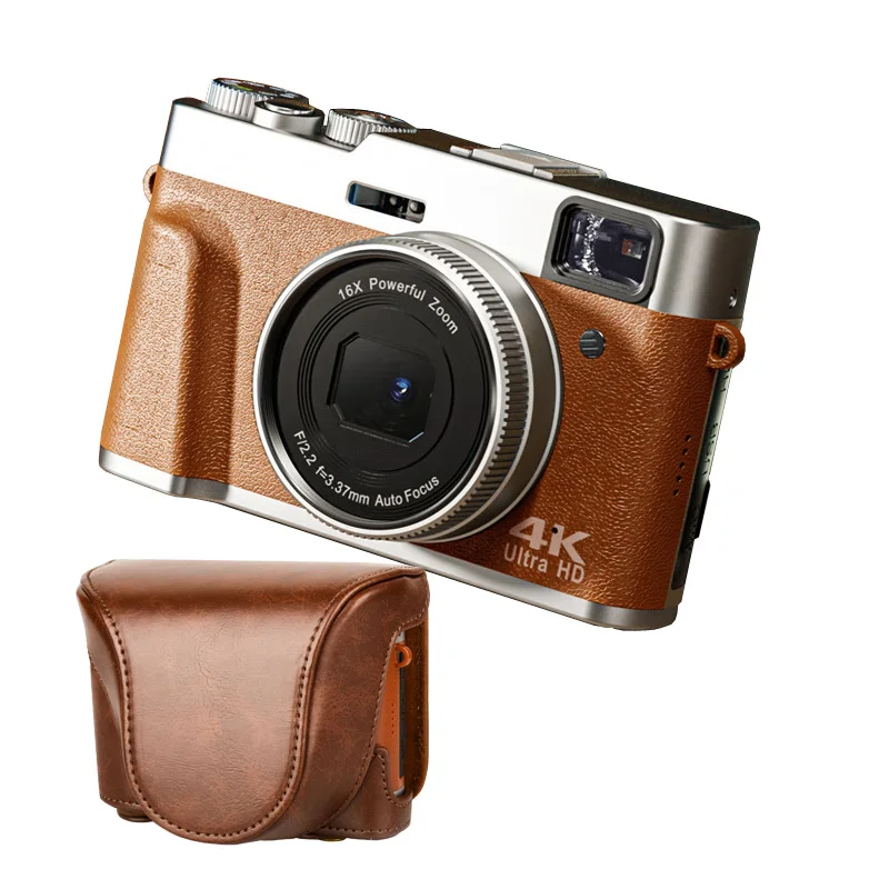 

Advanced Professional 48MP CMOS Sensor Retro DSLR Digital Video Cameras 4K HD Memory SD Card Compact Digital Camera With Bag