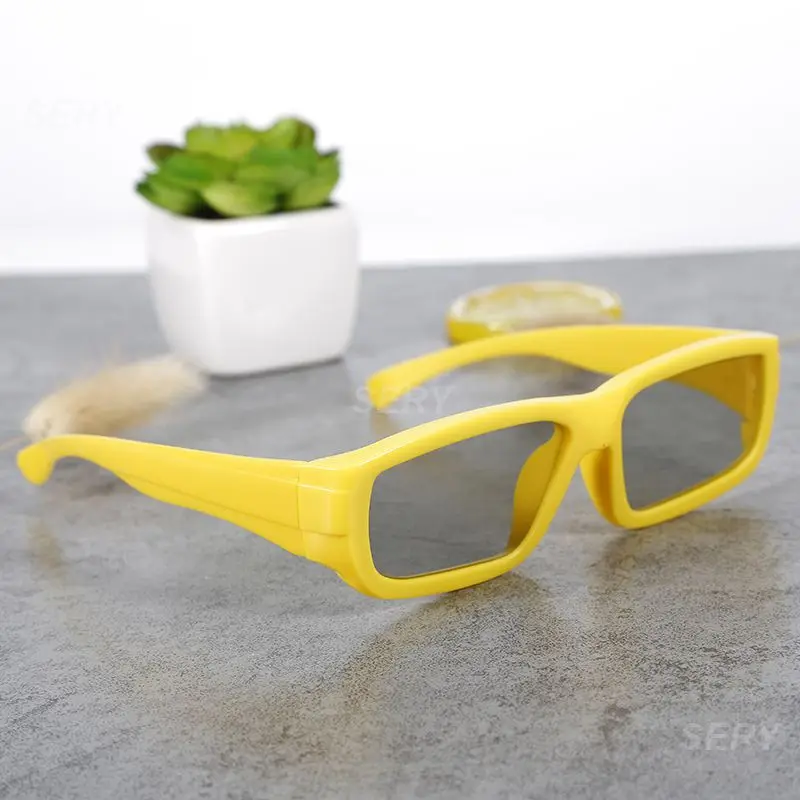 الأطفال نظارات ثلاثية الأبعاد الاطفال السلبي التعميم الاستقطاب ضوء ل Real-D سوني المضادة للأشعة فوق البنفسجية إطار من البلاستيك بسيط نظارات ثلاثية الأبعاد لفيلم التلفزيون #3