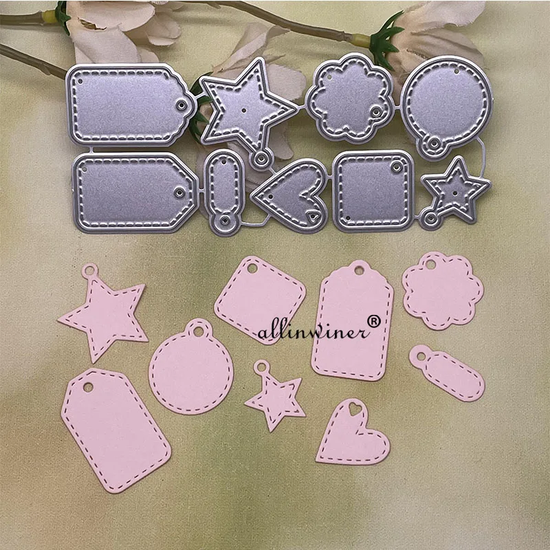 Various shapes labels Metal Cutting Dies for DIY Scrapbooking Album Paper Cards Decorative Crafts Embossing Die Cuts