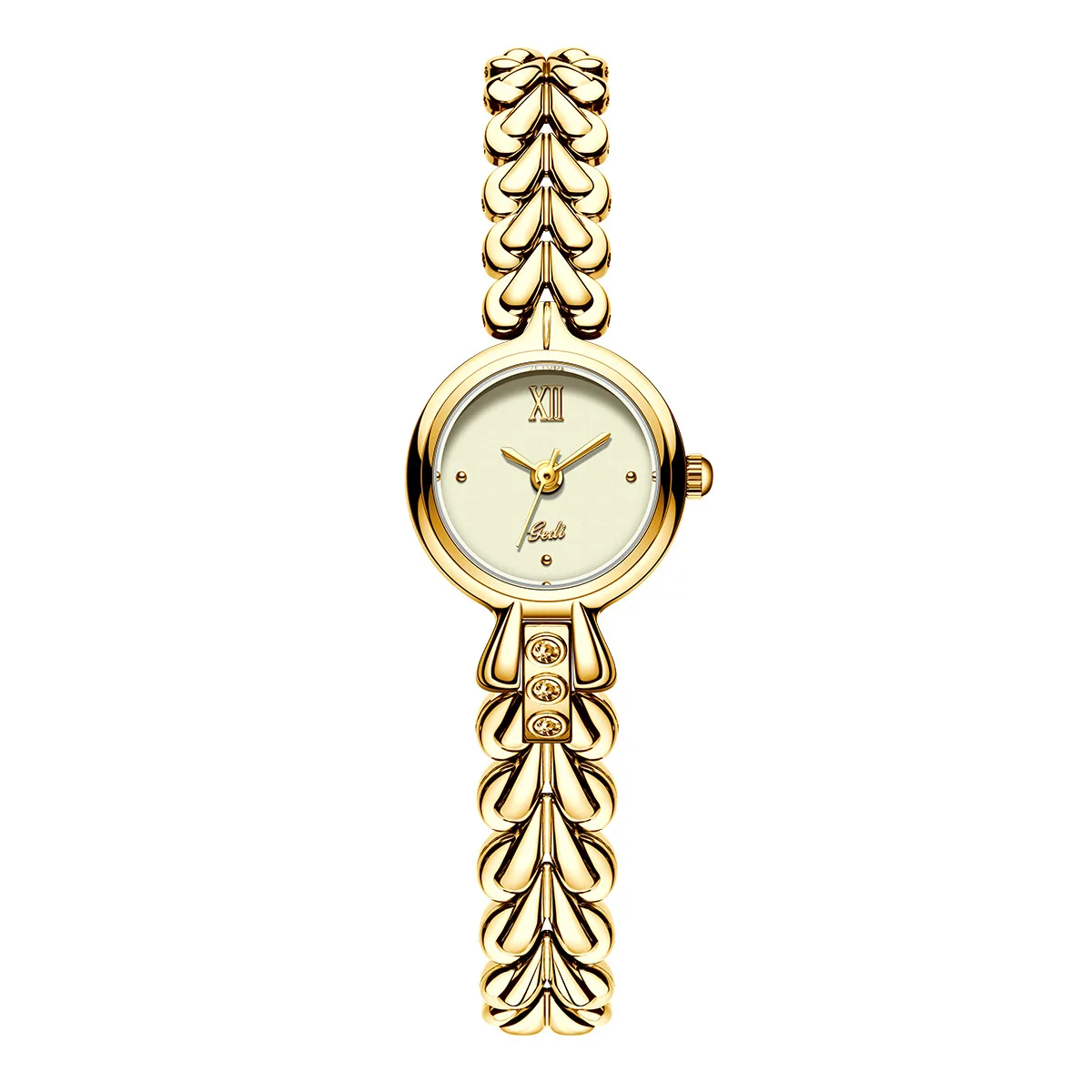 Round Student Chain Simple Temperament Medieval Watch, Fashionable and Exquisite High-end Quartz Watch