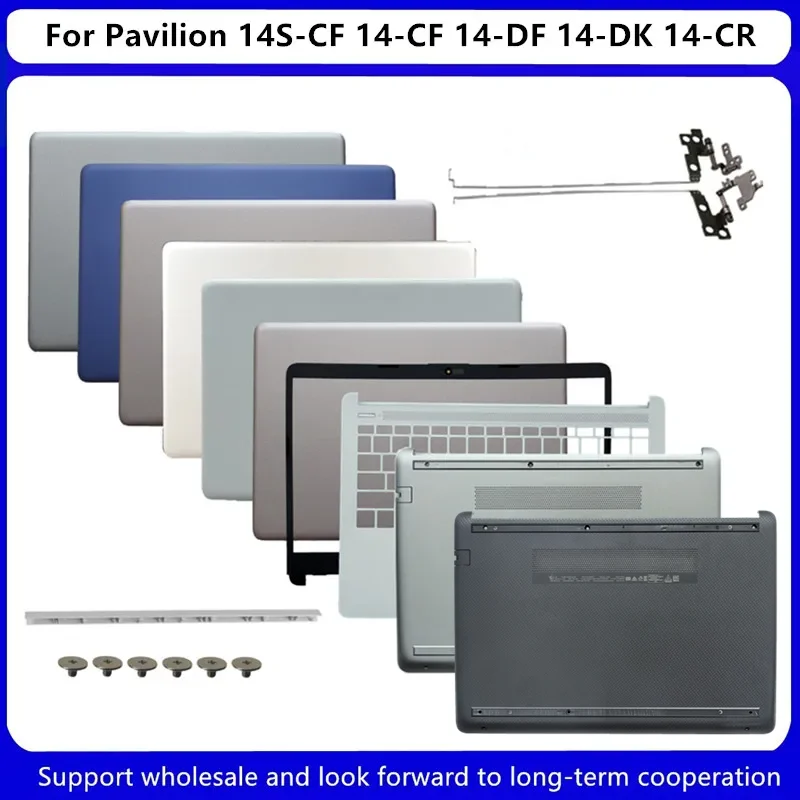 New For HP Pavilion 14S-CF 14-CF 14-DF 14-DK 14-CR TPN-I135 TPN-I130 LCD Back Cover/LCD Front Bezel /Palmrest Cover /Bottom