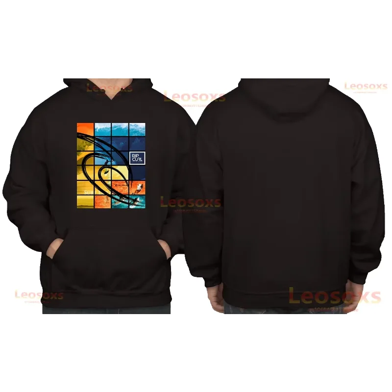 2025 men's new rip hoodie without curl high quality women's fashion polyester long sleeve